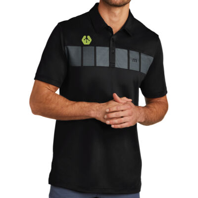 Embroidered front crest icon - TravisMathew Cabana Chest Stripe Polo Thumbnail