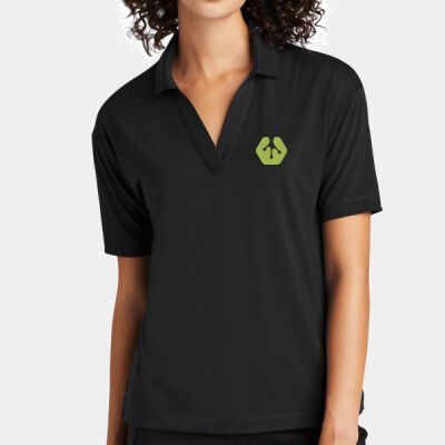Embroidered front crest icon - Women's Stretch Jersey Polo Thumbnail