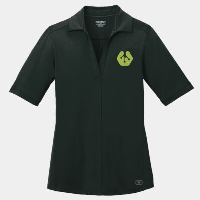 Embroidered front crest icon - Ladies Metro Polo Thumbnail