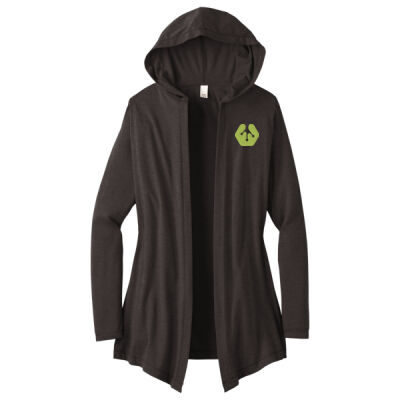 Embroidered front crest icon - Women's Perfect Tri ® Hooded Cardigan Thumbnail