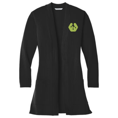 Embroidered front crest icon - Ladies Concept Long Pocket Cardigan Thumbnail