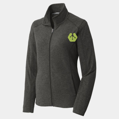 Front crest icon - Ladies Heather Microfleece Full Zip Jacket Thumbnail