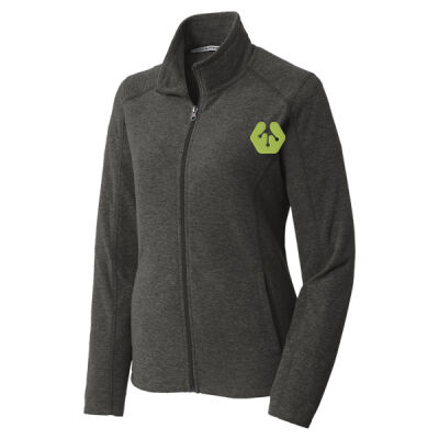 Front crest icon - Ladies Heather Microfleece Full Zip Jacket Thumbnail