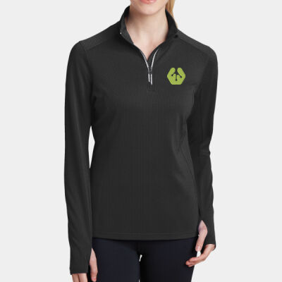 Front crest icon - Ladies Sport Wick ® Textured 1/4 Zip Pullover Thumbnail