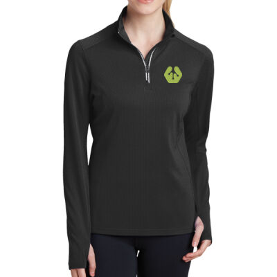 Front crest icon - Ladies Sport Wick ® Textured 1/4 Zip Pullover Thumbnail