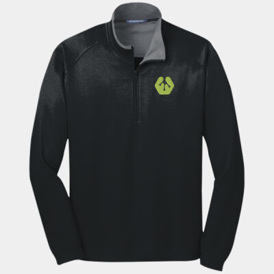 Front crest icon - Vertical Texture 1/4 Zip Pullover (Limited Stock) Thumbnail