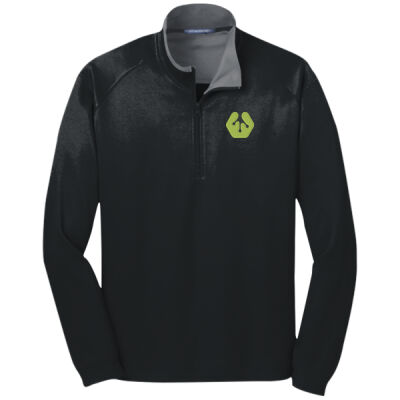 Front crest icon - Vertical Texture 1/4 Zip Pullover (Limited Stock) Thumbnail