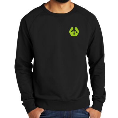 BMS Icon Crest - Unisex Organic French Terry Crewneck Sweatshirt Thumbnail