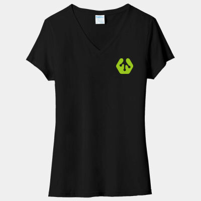 BMS Icon Crest - Ladies Tri Blend V Neck Tee Thumbnail