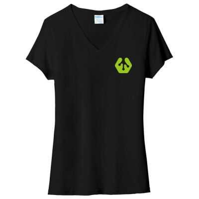 BMS Icon Crest - Ladies Tri Blend V Neck Tee Thumbnail