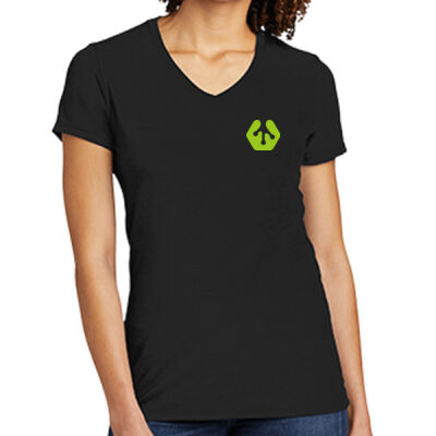 BMS Icon Crest - Women's Tri Blend V Neck Tee Thumbnail