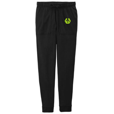 Printed Left Leg Top and Bottom - ® Ladies PosiCharge ® Tri Blend Wicking Fleece Jogger Thumbnail