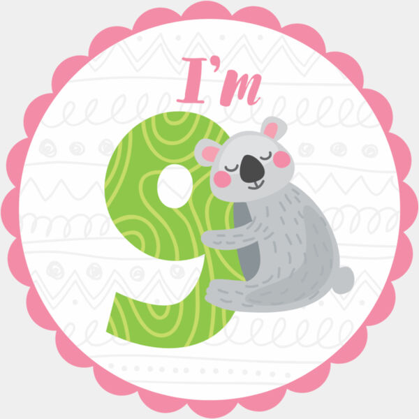 Nine Birthday Animal Koala Number 2 Thumbnail