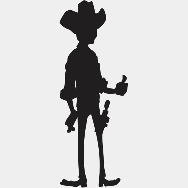 Cartoon Cowboy Silhouette 5 Thumbnail