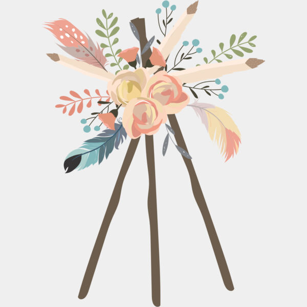 Watercolor Flower Branch Stand 1 Thumbnail