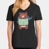 Ladies Core Cotton V-Neck Tee Thumbnail