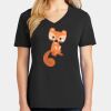 Ladies Core Cotton V-Neck Tee Thumbnail