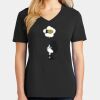 Ladies Core Cotton V-Neck Tee Thumbnail